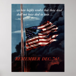 Erinnern Sie sich am 7. Dezember Poster