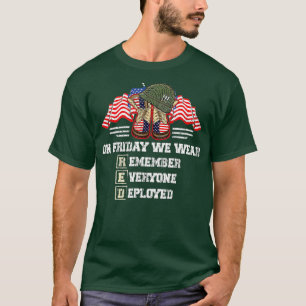 Erinnern Sie sich an alle Veteranen eingesetzt RED T-Shirt