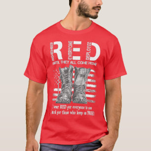 Erinnern Sie sich an alle Veteranen eingesetzt RED T-Shirt
