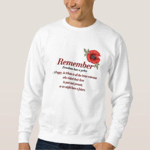 Erinnern Sie sich an das Mohntribute-Shirt Sweatshirt