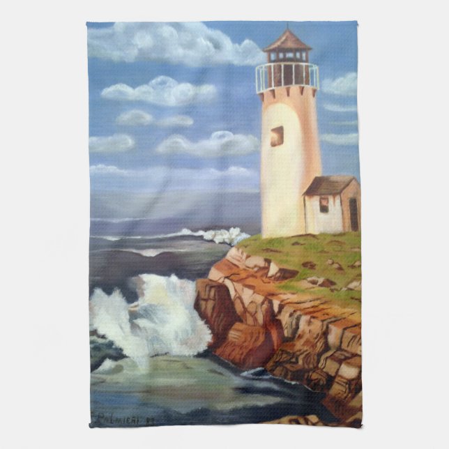 Erinnern Sie sich an das wunderschöne LIghthouse Geschirrtuch (Vertikal)
