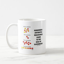 Erinnern Sie sich an den Anstieg der Antibiotikare Kaffeetasse