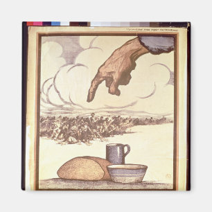 Erinnern Sie sich an den Hunger! Poster, 1921 Magnet