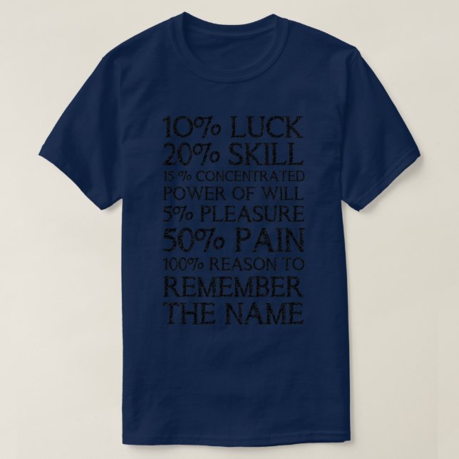 Erinnern Sie sich an den Namen T-Shirt (Design vorne)