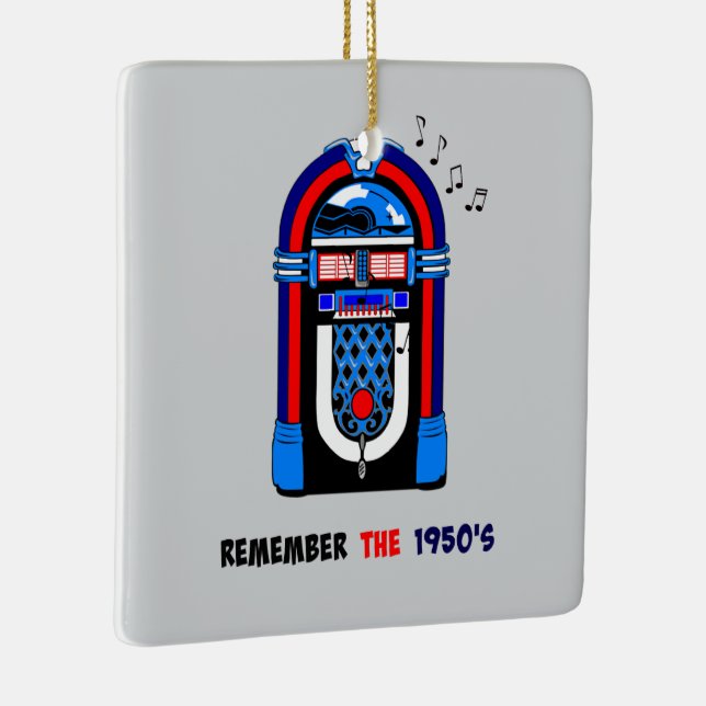 Erinnern Sie sich an die 1950er, Jukebox, Keramikornament (Rechts)