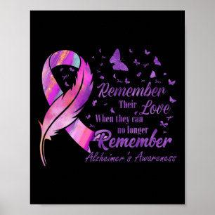 Erinnern Sie sich an die Alzheimer-Liebe Poster