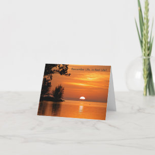 Erinnern Sie sich an die Sunset Grußkarte im wirkl Karte