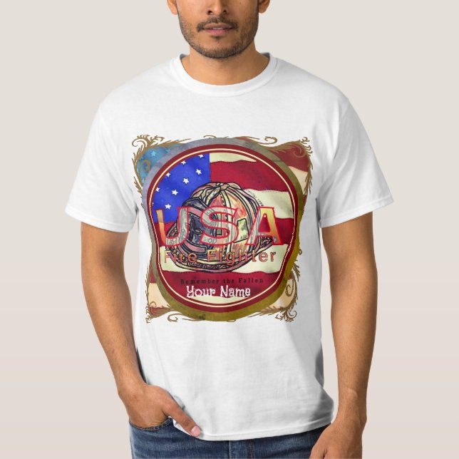 Erinnern Sie sich an Feuerwehrleute, die gefallen  T-Shirt (Vorderseite)