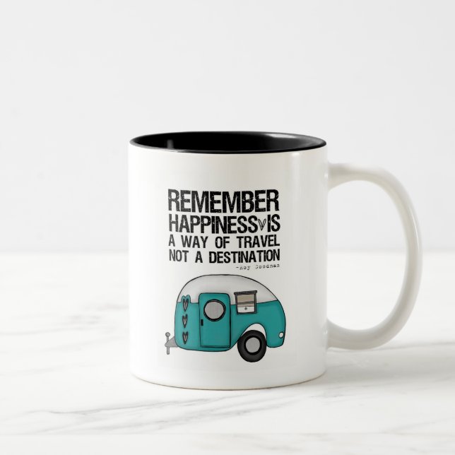 erinnern Sie sich an Glück Zweifarbige Tasse (Rechts)