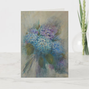 Erinnern Sie sich an Hydrangeas Dankeskarte