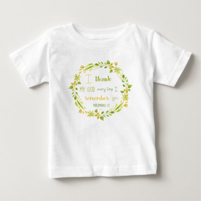 Erinnern Sie sich an Ihre Bibel Verse Philippinen  Baby T-shirt (Vorderseite)