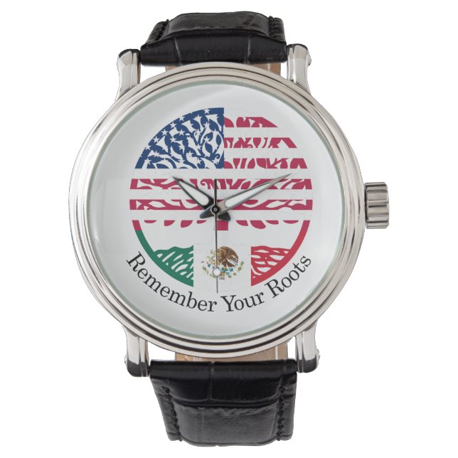Erinnern Sie sich an Ihre Wurzeln Armbanduhr (Vorderseite)