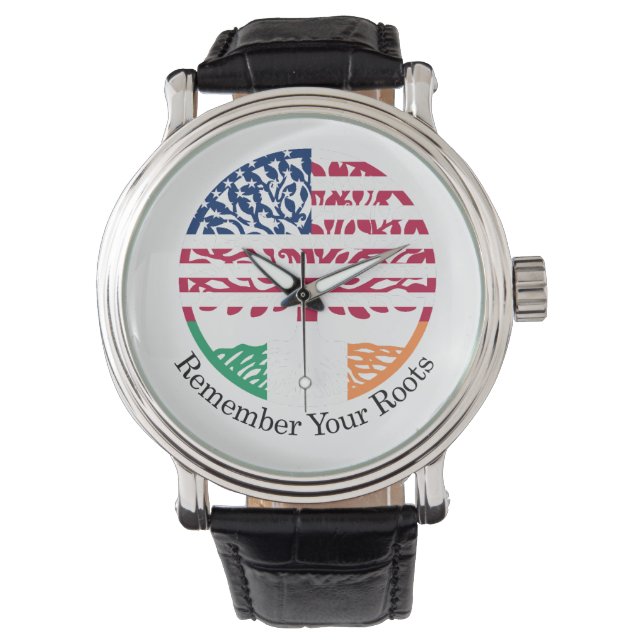 Erinnern Sie sich an Ihre Wurzeln Armbanduhr (Vorderseite)
