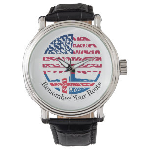 Erinnern Sie sich an Ihre Wurzeln Armbanduhr