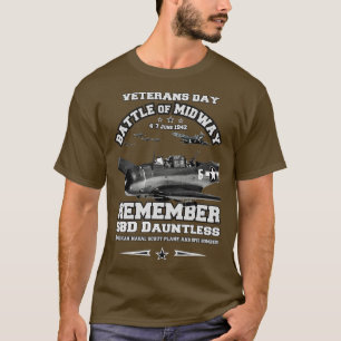 Erinnern Sie sich an SBD Dauntless Veterans ww2 T-Shirt