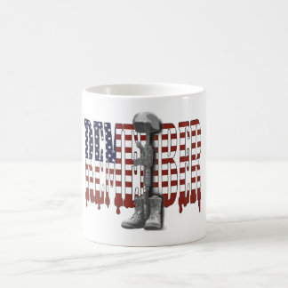 ERINNERN Sie sich an unsere gefallenen Kaffeetasse
