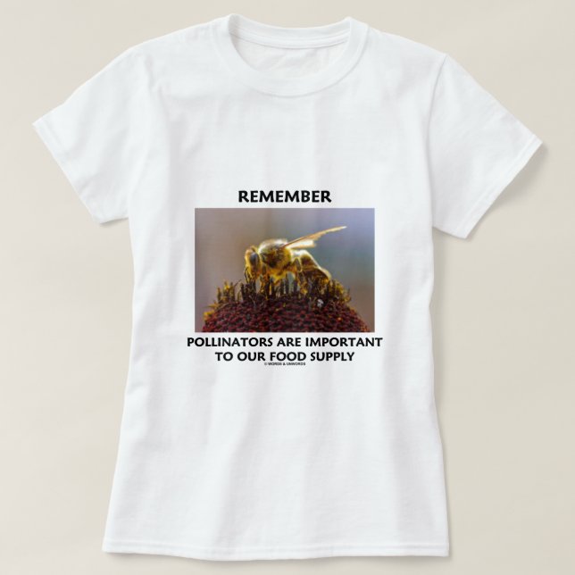 Erinnern Sie sich, dass Bestäuber zur T-Shirt (Design vorne)