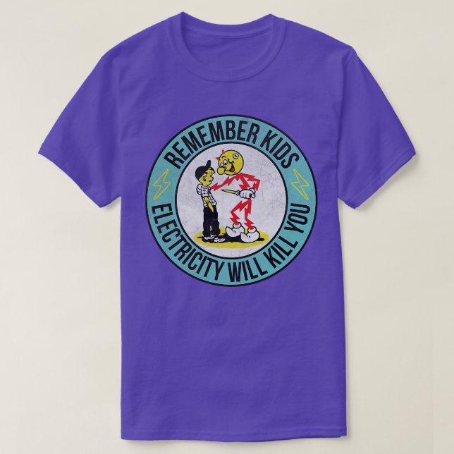 Erinnern Sie sich, dass die Elektrizität von Kinde T-Shirt (Design vorne)