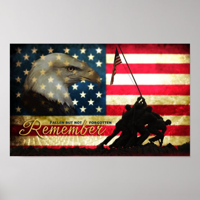 Erinnern Sie sich...Fallen, aber nicht vergessen P Poster (Vorne)