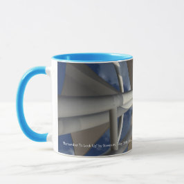 "Erinnern Sie sich, oben zu schauen " Tasse