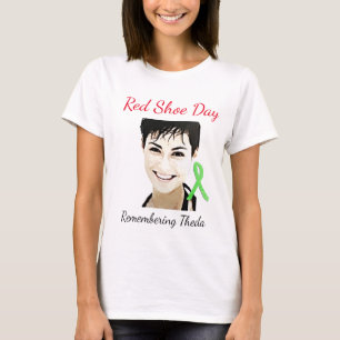 Erinnern Theda Lyme Bewusstseins-an roten T-Shirt