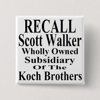 Erinnert Euch an Gouverneur Scott Walker Firmen La Button