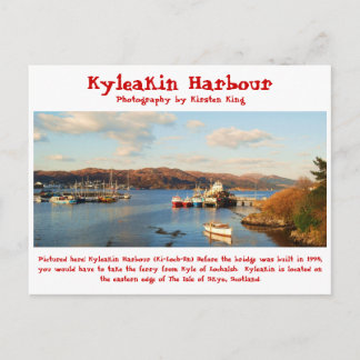 Erinnerung 2 078, Kyleakin Hafen, Fotografie von . Postkarte