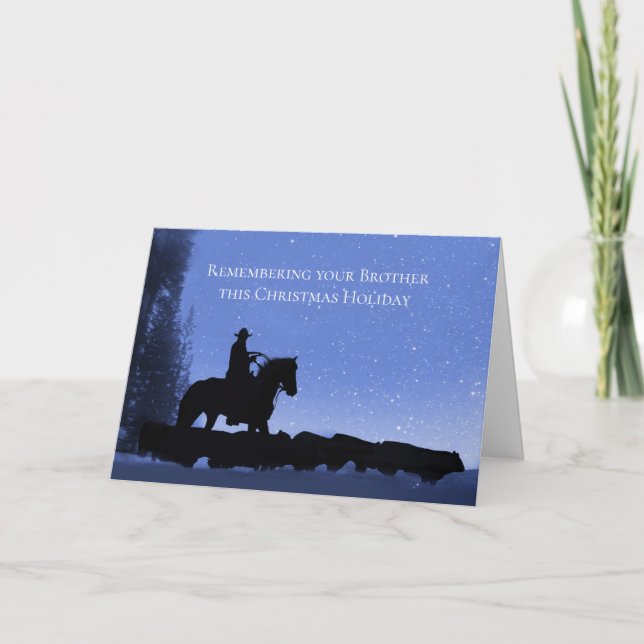 Erinnerung an Brother an den Weihnachtsfeiertag Karte (Vorderseite)