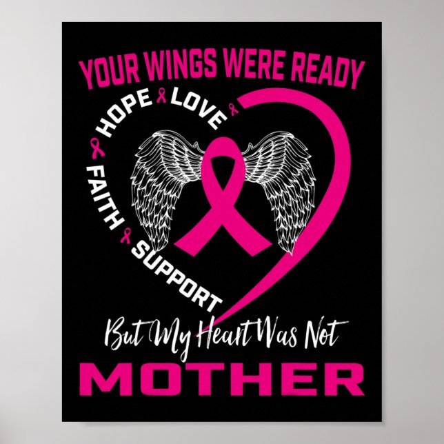 Erinnerung an das Bewusstsein der Mama für rosa Br Poster (Vorne)