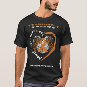 Erinnerung an das Bewusstsein meiner Oma Leukämie T-Shirt
