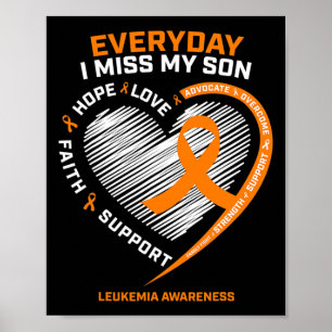 Erinnerung an das Bewusstsein meiner Sohn Leukämie Poster