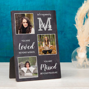 Erinnerung an das personalisierte Memorial 3 Foto  Fotoplatte