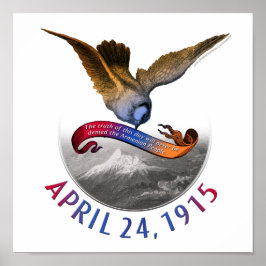 Erinnerung an den Völkermord an Armenien Poster