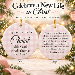 Erinnerung an die christliche Glaubenserklärung Keramik Ornament