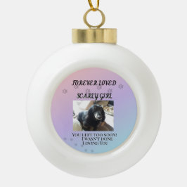 Erinnerung an die Liebe der Jahreszeit Tribut Keramik Kugel-Ornament
