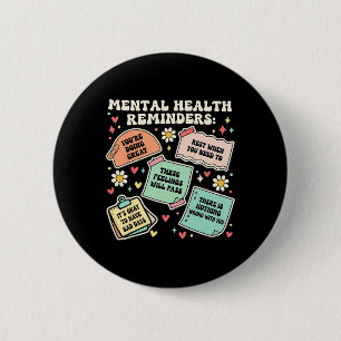 Erinnerung an die psychische Gesundheit Angst Posi Button
