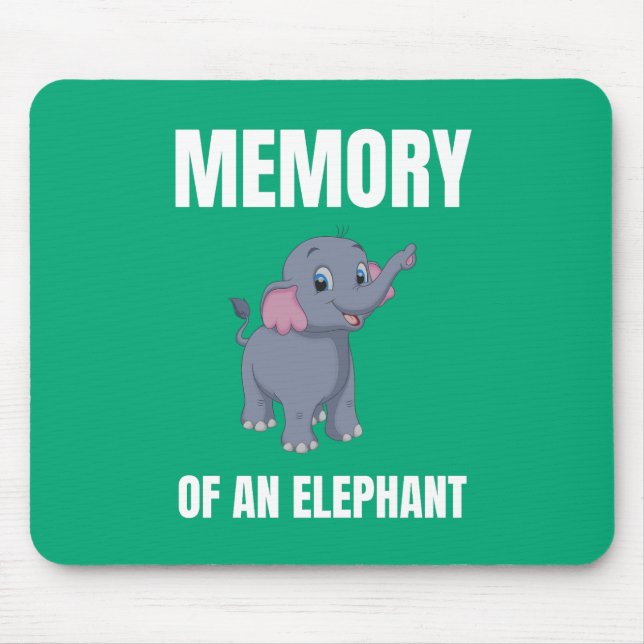 Erinnerung an ein Elefant-Alternativdesign Mousepad (Vorne)
