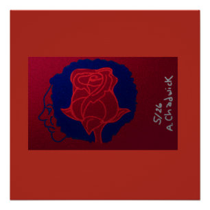 Erinnerung an eine Rose Poster