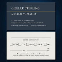 Erinnerung an einen Termin in der Massagepraxis