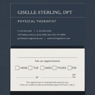 Erinnerung an einen Termin in der Physiotherapie-P