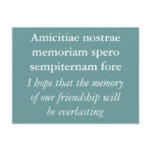 Erinnerung an Freundschaft - Cicero Zitat