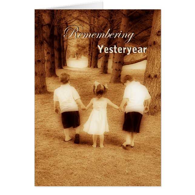 Erinnerung an gestern (Kinder, die im Wald spazier (Vorne)