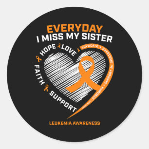 Erinnerung an meine Schwester Leukemia Awaren Runder Aufkleber