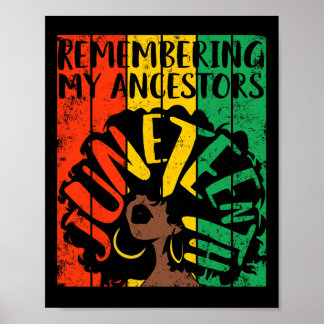 Erinnerung an meine Vorfahren Schwarze Freiheit 18 Poster