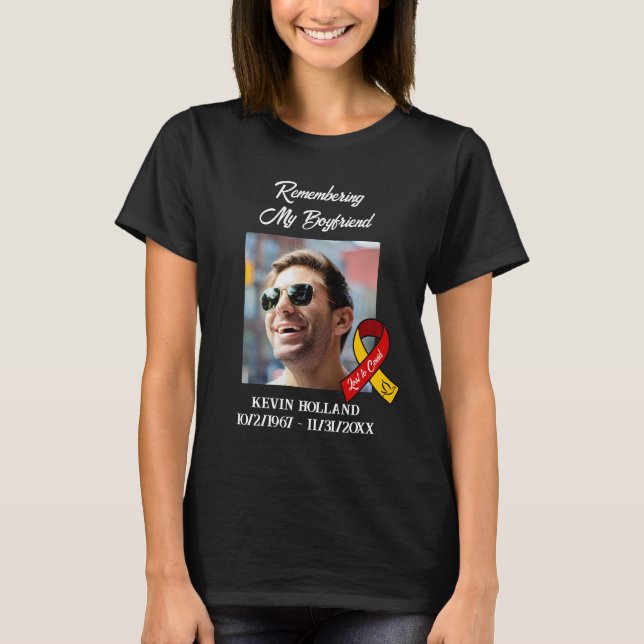 Erinnerung an meinen Freund| Lost an Covid Memoria T-Shirt (Vorderseite)