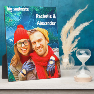 Erinnerung an meinen Partner Fotoplatte