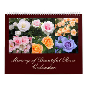 Erinnerung an schöne Rose Calendar レ schöne  Kalender