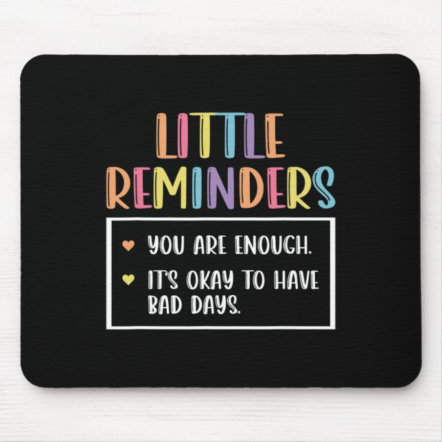 Erinnerung Berater für psychische Gesundheit 1 Mousepad (Vorne)