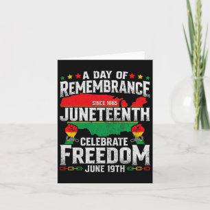 Erinnerung Celebrate Freedom Juneteente Black Karte