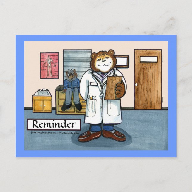 Erinnerung des Arztes Postkarte (Vorderseite)